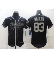 Men Las Vegas Raiders 83 Darren Waller Black Flex Base Stitched Jersey