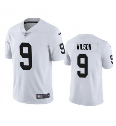 Men Las Vegas Raiders 9 Tyree Wilson White 2023 Draft Vapor Limited Stitched Football Jersey