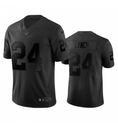 Men Nike Las Vegas Raiders #24 Marshawn Lynch Black Team Color Stitched NFL Limited Jersey