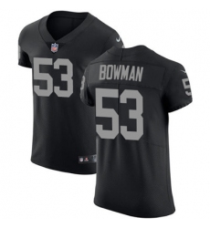 Men Nike Raiders #53 NaVorro Bowman Black Team Color Stitched NFL Vapor Untouchable Elite Jersey