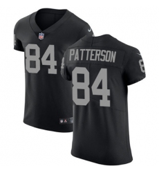 Men Nike Raiders #84 Cordarrelle Patterson Black Team Color Stitched NFL Vapor Untouchable Elite Jersey