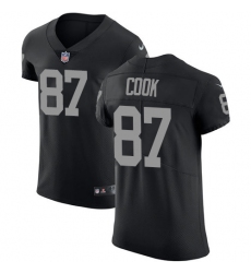 Men Nike Raiders #87 Jared Cook Black Team Color Stitched NFL Vapor Untouchable Elite Jersey