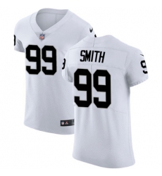 Men Nike Raiders #99 Aldon Smith White Stitched NFL Vapor Untouchable Elite Jersey