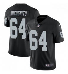Men Oakland Raiders 64 Richie Incognito Vapor Untouchable Limited Black Jersey