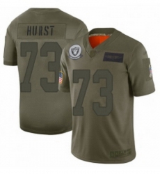Men Oakland Raiders 73 Maurice Hurst Limited Camo 2019 Salute to Service Football Jersey