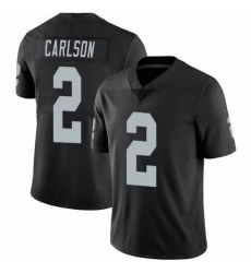 Men's Las Vegas Raiders #2 Daniel Carlson Team Black Color Vapor Limited Jersey