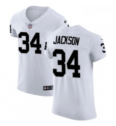 Mens Nike Oakland Raiders 34 Bo Jackson White Vapor Untouchable Elite Player NFL Jersey