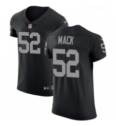 Mens Nike Oakland Raiders 52 Khalil Mack Black Team Color Vapor Untouchable Elite Player NFL Jersey