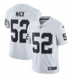 Mens Nike Oakland Raiders 52 Khalil Mack White Vapor Untouchable Limited Player NFL Jersey