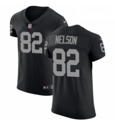 Mens Nike Oakland Raiders 82 Jordy Nelson Black Team Color Vapor Untouchable Elite Player NFL Jersey
