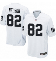 Mens Nike Oakland Raiders 82 Jordy Nelson Game White NFL Jersey
