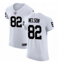Mens Nike Oakland Raiders 82 Jordy Nelson White Vapor Untouchable Elite Player NFL Jersey