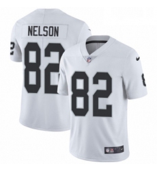 Mens Nike Oakland Raiders 82 Jordy Nelson White Vapor Untouchable Limited Player NFL Jersey
