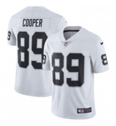 Mens Nike Oakland Raiders 89 Amari Cooper White Vapor Untouchable Limited Player NFL Jersey