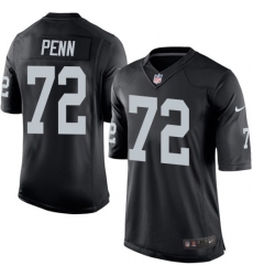 Mens Oakland Raiders 72 Penn Black Team Color 2015 NFL Nike Elite Jersey