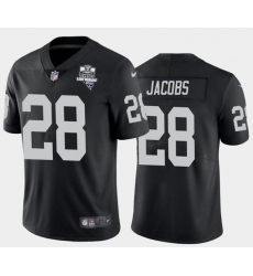 Men's Oakland Raiders Black #28 Josh Jacobs 2020 Inaugural Season Vapor Limited Stitched NFL Jersey
