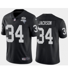 Men's Oakland Raiders Black #34 Bo Jackson 2020 Inaugural Season Vapor Limited Stitched NFL Jersey
