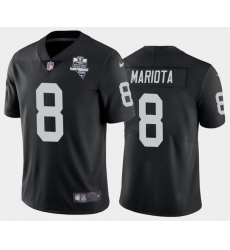 Men's Oakland Raiders Black #8 Marcus Mariota 2020 Inaugural Season Vapor Limited Stitched NFL Jersey