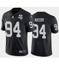 Men's Oakland Raiders Black #94 Carl Nassib 2020 Inaugural Season Vapor Limited Stitched NFL Jersey