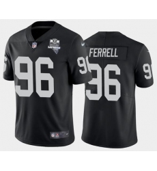 Men's Oakland Raiders Black #96 Clelin Ferrell 2020 Inaugural Season Vapor Limited Stitched NFL Jersey