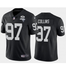 Men's Oakland Raiders Black #97 Maliek Collins 2020 Inaugural Season Vapor Limited Stitched NFL Jersey