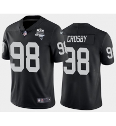 Men's Oakland Raiders Black #98 Zay Jones 2020 Inaugural Season Vapor Limited Stitched NFL Jersey