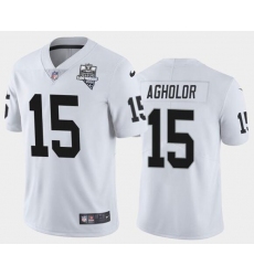 Men's Oakland Raiders White #15 Nelson Agholor 2020 Inaugural Season Vapor Limited Stitched NFL Jersey