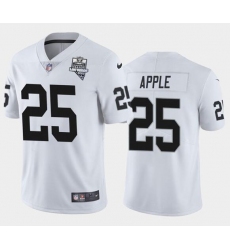 Men's Oakland Raiders White #25 Eli Apple 2020 Inaugural Season Vapor Limited Stitched NFL Jersey