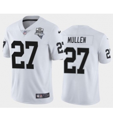 Men's Oakland Raiders White #27 Trayvon Mullen 2020 Inaugural Season Vapor Limited Stitched NFL Jersey