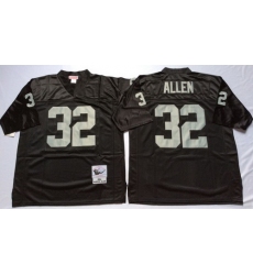 Mitchell And Ness Raiders #32 Marcus Allen balck Throwback Stitched NFL Jersey