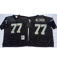Mitchell And Ness Raiders #77 lyle alzado balck Throwback Stitched NFL Jersey