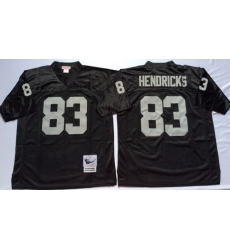 Mitchell And Ness Raiders #83 Ted Hendricks balck Throwback Stitched NFL Jersey