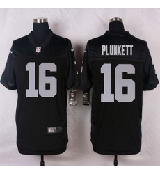 NEW Oakland Raiders #16 Jim Plunkett Black Team Color Men Stitched NFL Elite Jersey