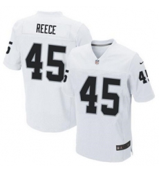 NEW Oakland Raiders #45 Marcel Reece White mens Stitched NFL Elite Jersey