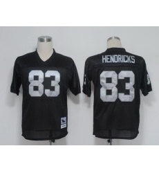 NFL Jerseys Oakland Raiders 83 Ted Hendricks Black jerseys throwback