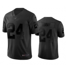 Nike Las Vegas Raiders 24 Johnathan Abram All Black Vapor Untouchable Limited Jersey