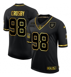 Nike Las Vegas Raiders 98 Maxx Crosby Black Gold 2020 Salute To Service Limited Jersey