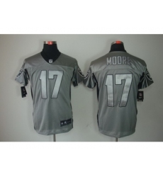 Nike Oakland Raiders 17 Denarius Moore Grey Elite Shadow NFL Jersey
