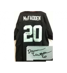 Nike Oakland Raiders 20 Darren McFadden Black Elite Signed NFL Jersey