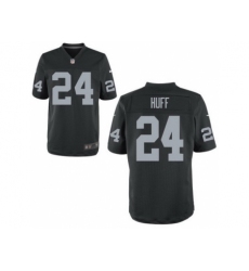 Nike Oakland Raiders 24 Michael Huff Black Elite NFL Jersey