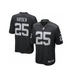 Nike Oakland Raiders 25 D.J. Hayden Black Game NFL Jersey