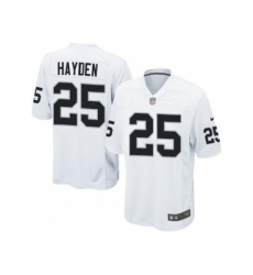 Nike Oakland Raiders 25 D.J. Hayden White Game NFL Jersey
