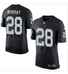 Nike Oakland Raiders #28 Latavius Murray Black Team Color Mens Stitched NFL Elite Jersey
