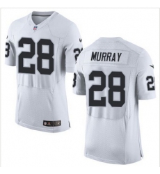 Nike Oakland Raiders #28 Latavius Murray White Mens Stitched NFL Elite Jersey