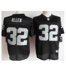 Nike Oakland Raiders 32 Marcus Allen Black Elite NFL Jersey