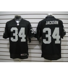 Nike Oakland Raiders 34 Bo.Jackson Black Elite NFL Jersey