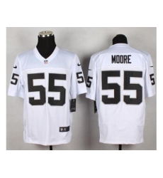 Nike Oakland Raiders 55 Sio Moore White Elite NFL Jersey