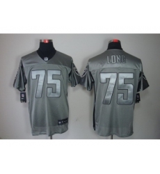 Nike Oakland Raiders 75 Howie Long Grey Elite Shadow NFL Jersey