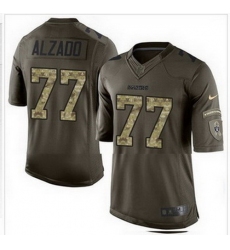 Nike Oakland Raiders #77 Lyle Alzado Green Mens Stitched NFL Limited Salute to Service Jersey