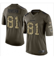 Nike Oakland Raiders #81 Mychal Rivera Green Men 27s Stitched NFL Limited Salute to Service Jersey